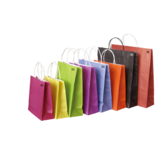 Color paper shopping bag